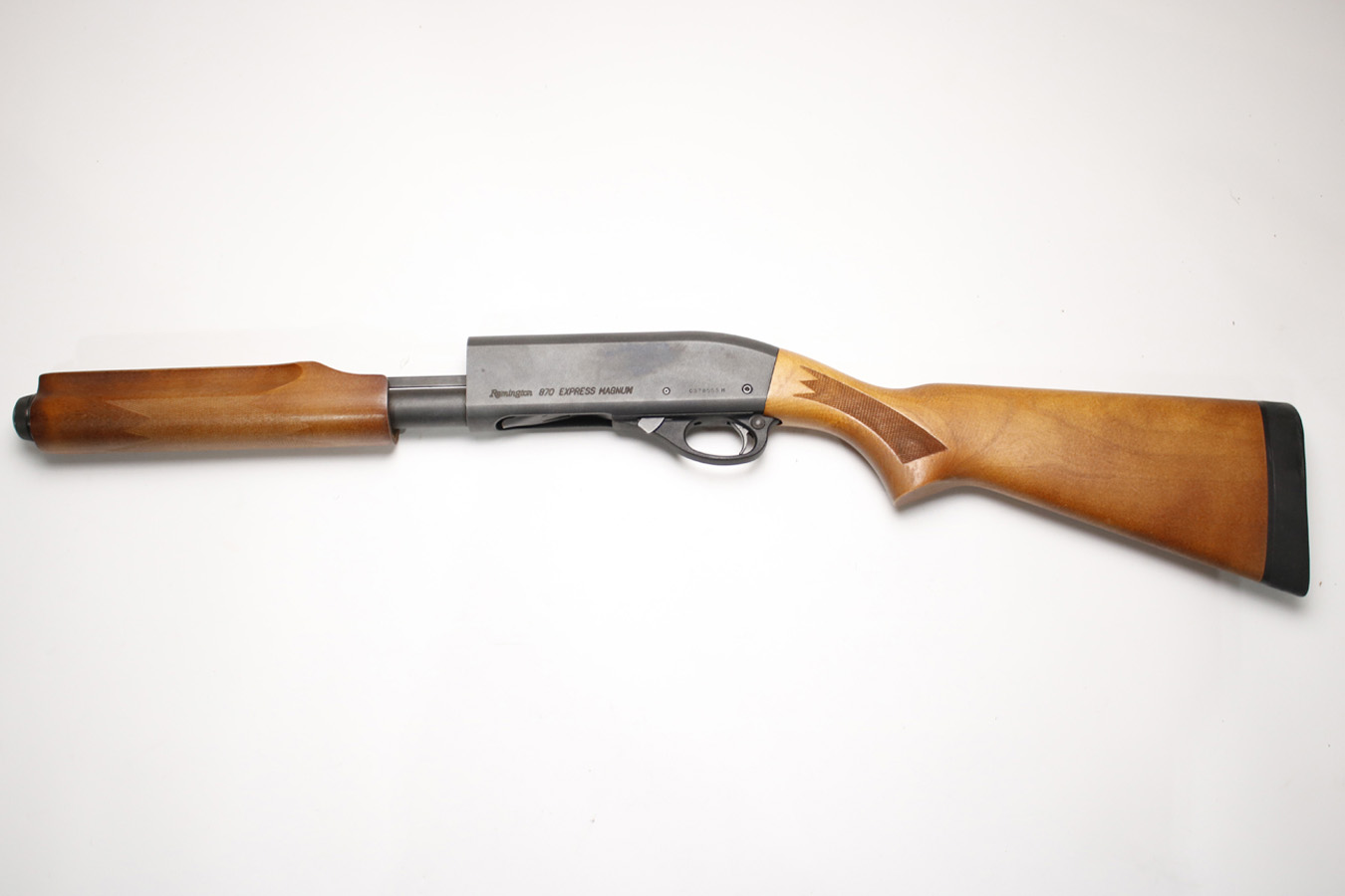 REMINGTON 870 Express Magnum 12 Gauge Police Trade-in Shotgun with Two Barrels